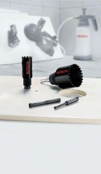 Алмазная коронка BOSCH по керамике, мрамору, граниту, шиферу Diamond for Hard Ceramics для мокрого сверления 41 mm, 1 5/8" 2608580394